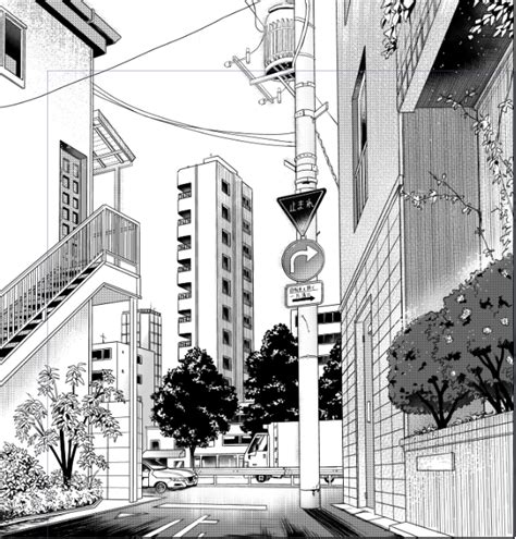 manga background drawing